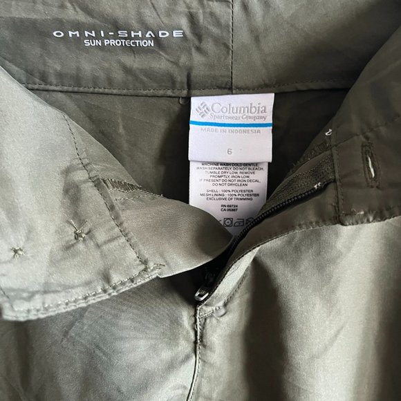 Columbia Women's Bit O Backside Green Capri Pants Size 6 Style AL8319 - Picture 9 of 11